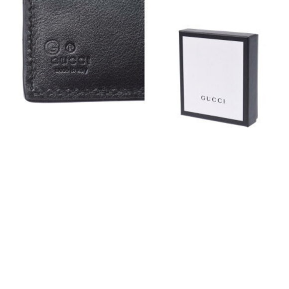 GUCCI Micro Guccisima Wallet Black Leather Bifold - Picture 12 of 12